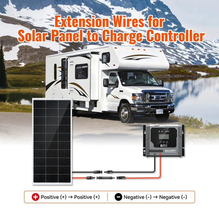 Rich Solar 10 Gauge 10 Feet Cable Connect Solar Panel to Charge Controller - Off Grid Stores