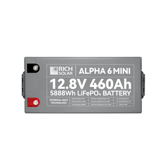 Rich Solar ALPHA 6 MINI 12V 460Ah Compact LiFePO4 Battery