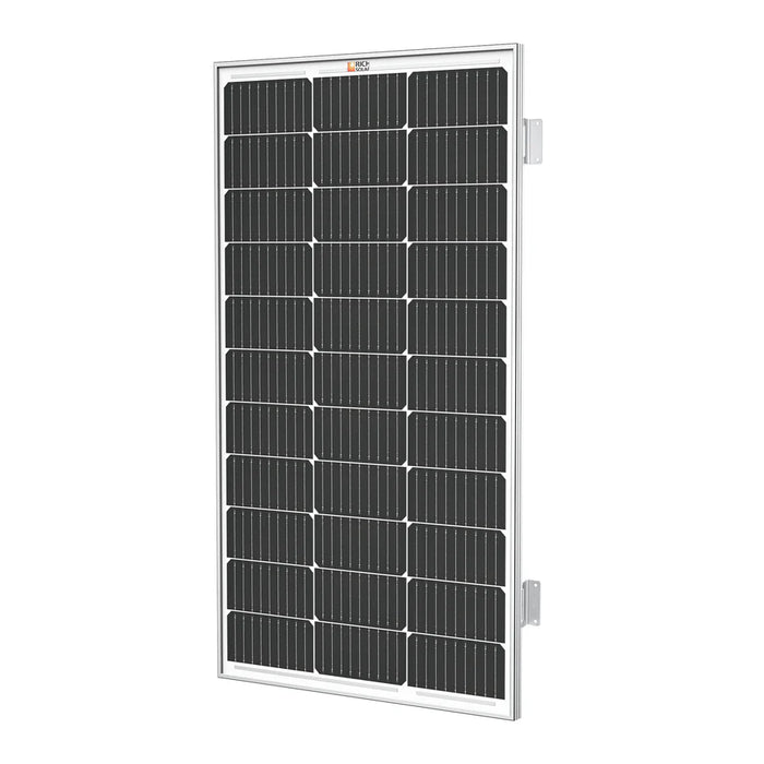 Rich Solar MEGA 100 12V 100W Solar Panel  With 3/4" Z Brackets