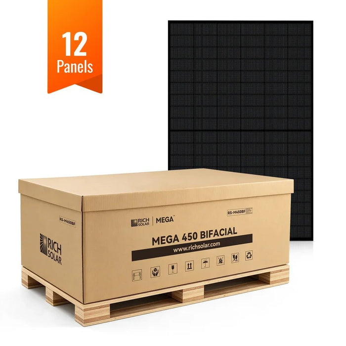 Rich Solar MEGA 450W Bifacial N-Type Solar Panel - Off Grid Stores