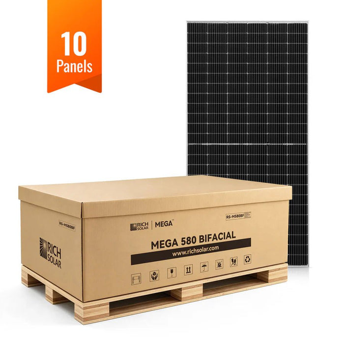 Rich Solar MEGA 580 Watt Bifacial Solar Panel - Off Grid Stores