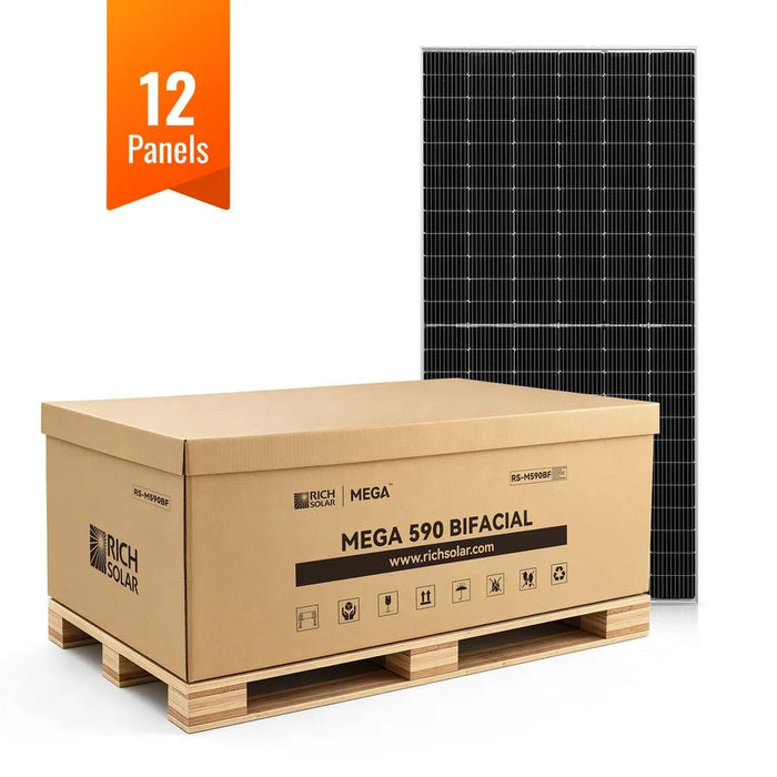 Rich Solar MEGA 590 Watt Bifacial Solar Panels - Off Grid Stores