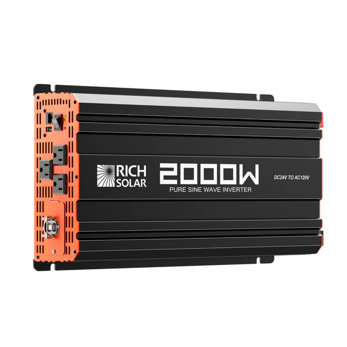 Rich Solar 2000 Watt 24 Volt Industrial Pure Sine Wave Inverter