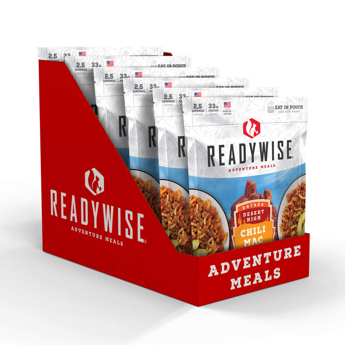 ReadyWise 6-Pack Case Desert High Chili Mac with Beef