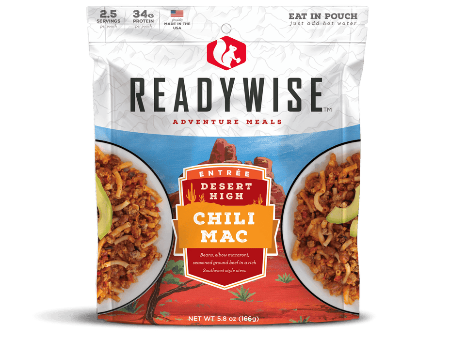 ReadyWise 6-Pack Case Desert High Chili Mac with Beef