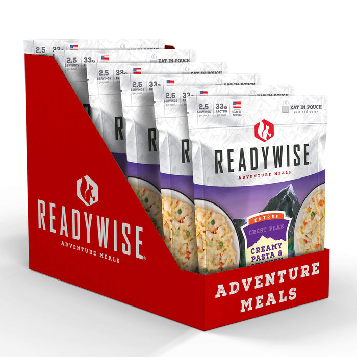 ReadyWise 6-Pack Case Crest Peak Creamy Pasta & Chicken