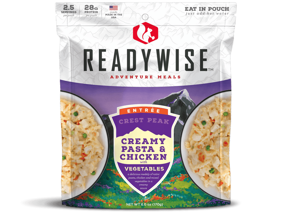 ReadyWise 6-Pack Case Crest Peak Creamy Pasta & Chicken