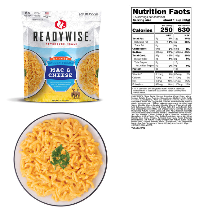 ReadyWise 6-Pack Case Golden Fields Mac & Cheese