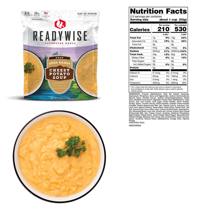 ReadyWise 6-Pack Case Open Range Cheesy Potato Soup