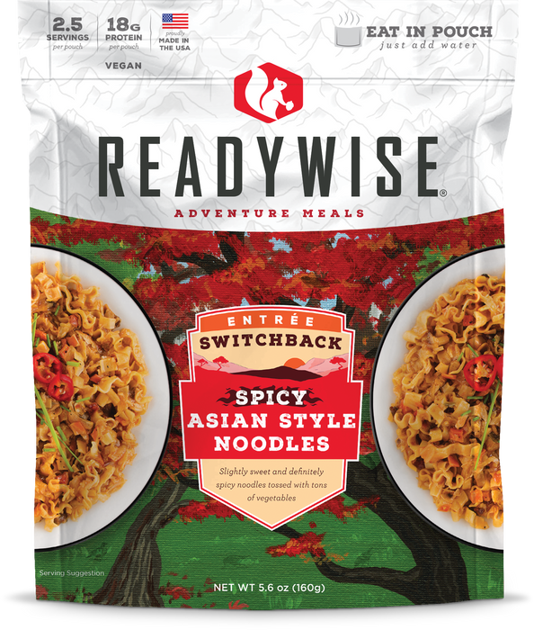 ReadyWise 6-Pack Case Switchback Spicy Asian Style Noodles