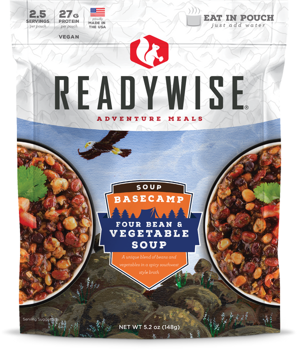 ReadyWise 6-Pack Case Basecamp Four Bean & Vegetable Soup