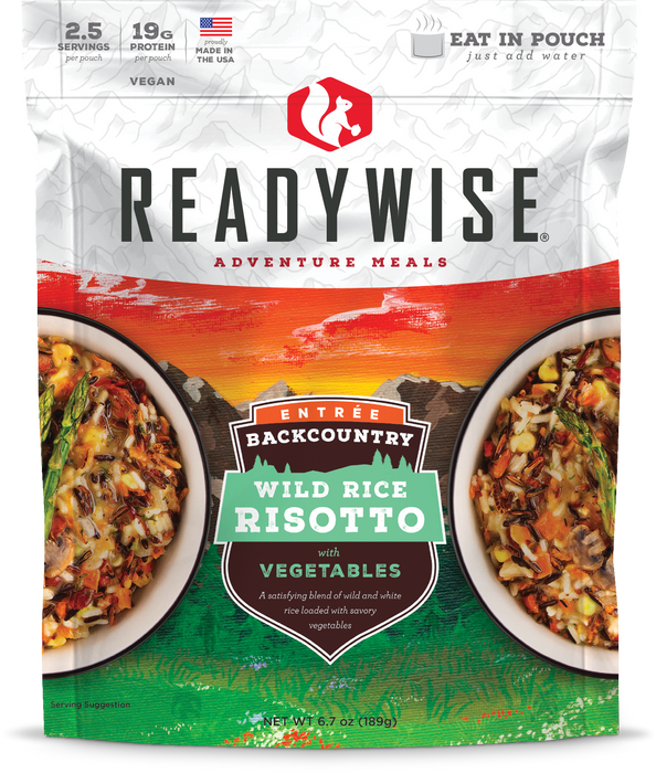 ReadyWise 6-Pack Case Backcountry Wild Rice Risotto with Vegetables