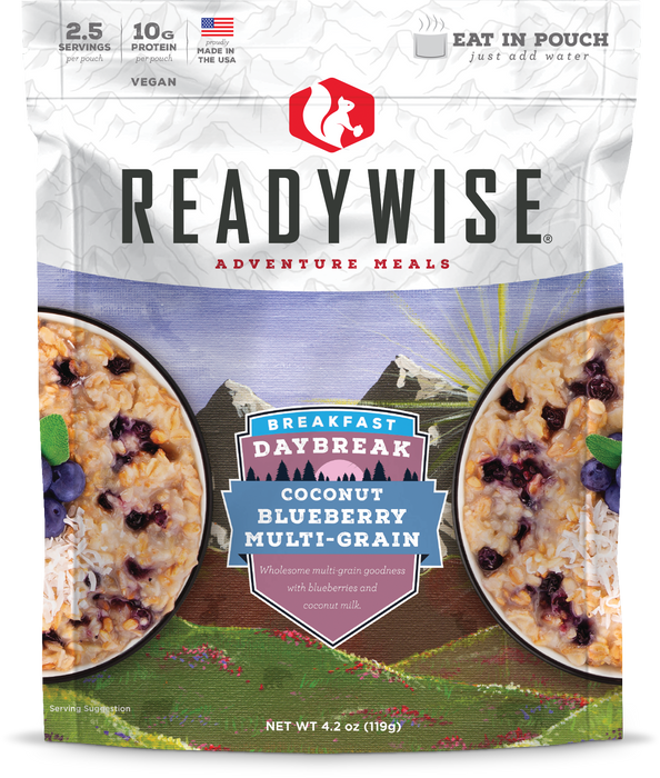 ReadyWise 6-Pack Case Daybreak Coconut Blueberry Multi-grain