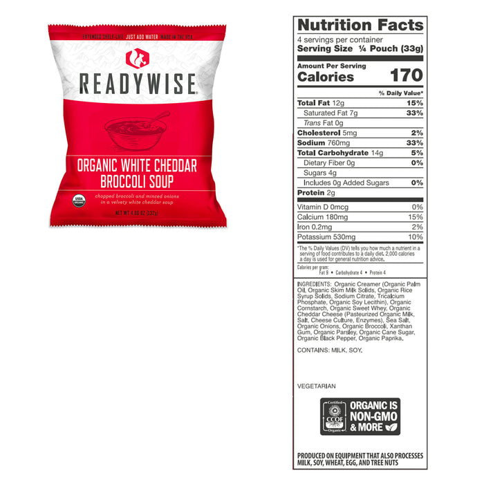 ReadyWise 90 Serving Organic Bucket