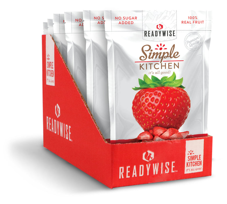 ReadyWise 6-Pack Simple Kitchen Freeze Dried Strawberries