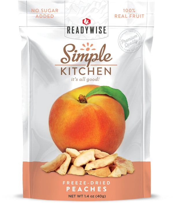 ReadyWise 6-Pack Simple Kitchen Freeze Dried Peaches