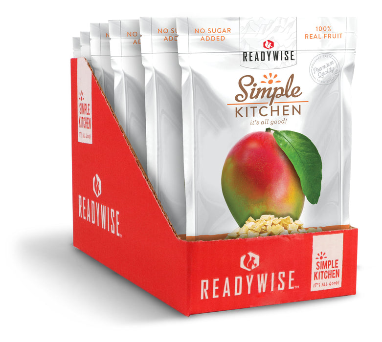 ReadyWise 6-Pack Simple Kitchen Freeze Dried Mangoes