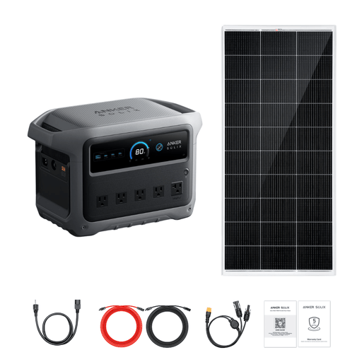 Anker SOLIX C1000 Gen 2 Portable Power Station + Custom Solar Panel Bundle Option - Off Grid Stores