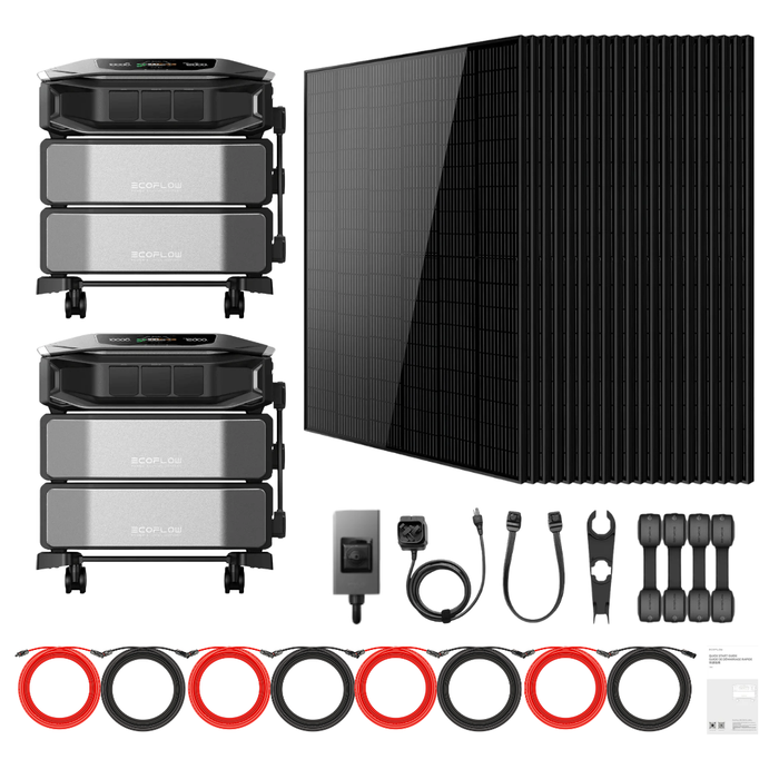 2 x EcoFlow DELTA Pro Ultra X Inverter + Batteries + 415W Solar Panels