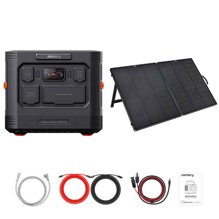 Jackery Explorer 1500 Ultra + Custom Solar Panels Kits
