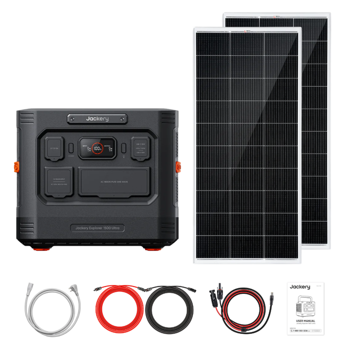 Jackery Explorer 1500 Ultra + Custom Solar Panels Kits