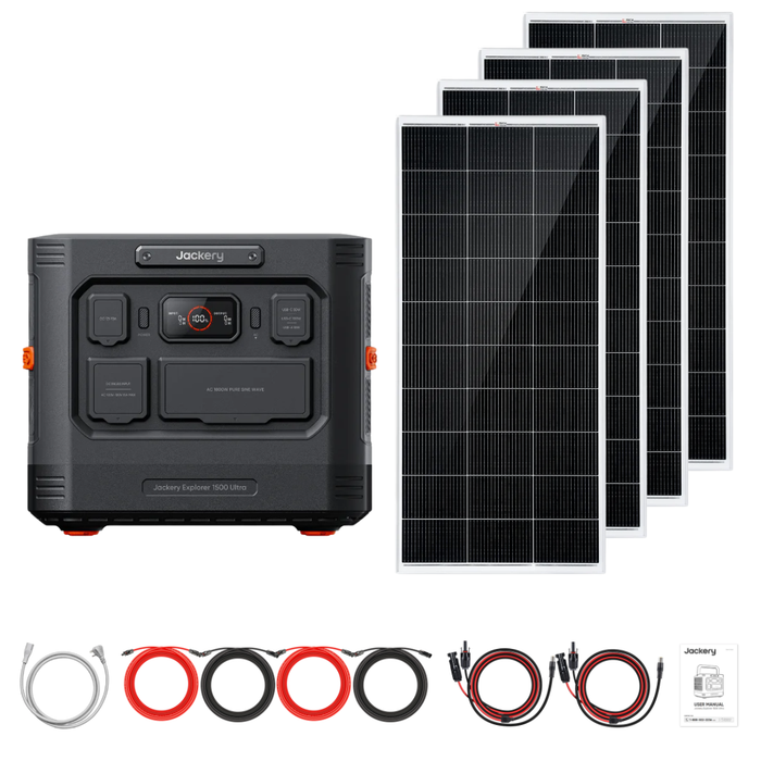 Jackery Explorer 1500 Ultra + Custom Solar Panels Kits