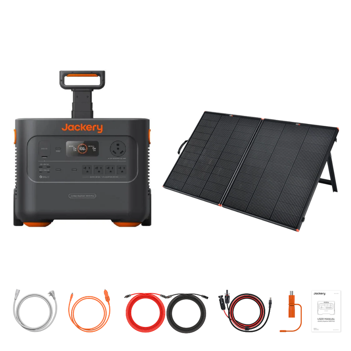 Jackery Explorer 2000 Plus Portable Power Station + Custom Solar Panel Bundle Option