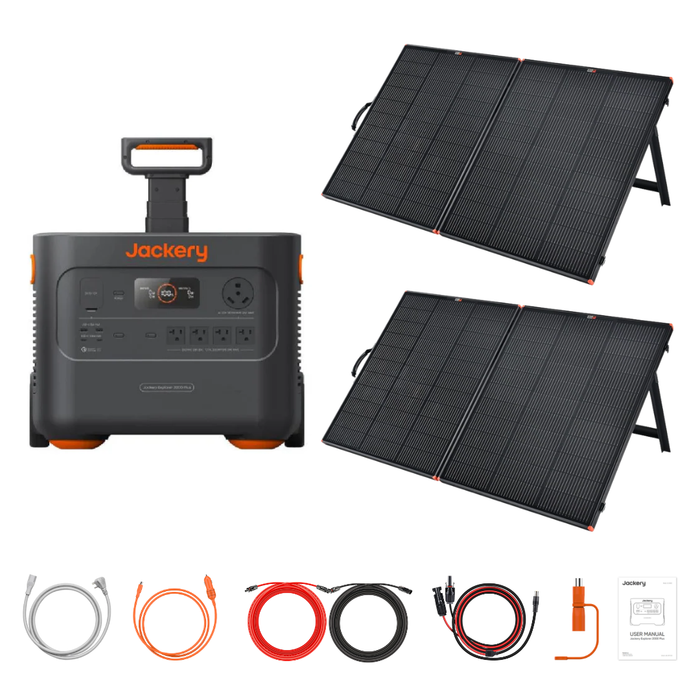 Jackery Explorer 2000 Plus Portable Power Station + Custom Solar Panel Bundle Option
