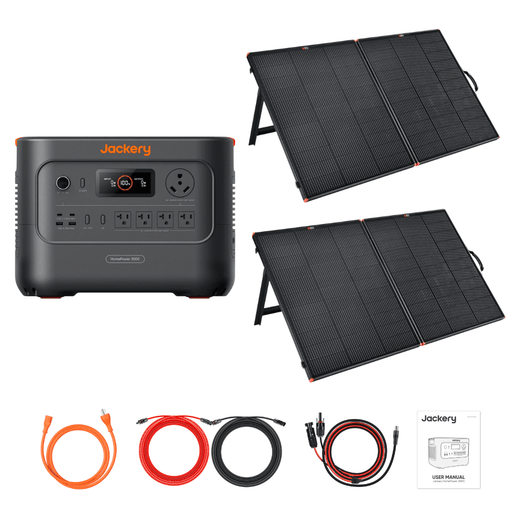 Jackery HomePower 3000 + Custom Solar Panels Kits - Off Grid Stores