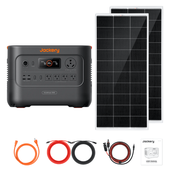 Jackery HomePower 3000 + Custom Solar Panels Kits - Off Grid Stores