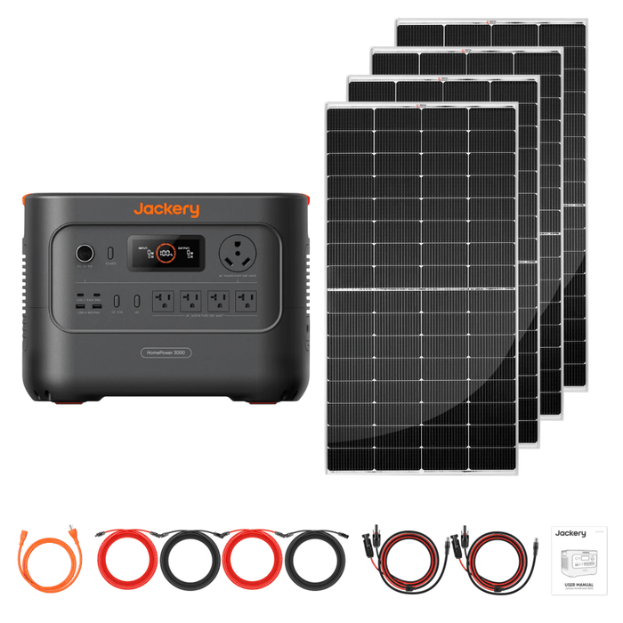 Jackery HomePower 3000 + Custom Solar Panels Kits - Off Grid Stores