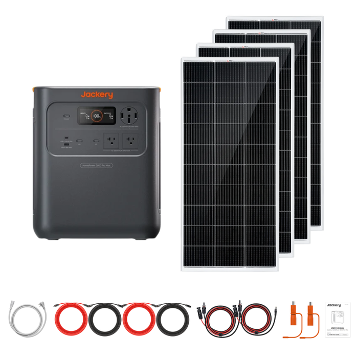 Jackery HomePower 3600 Pro Max Portable Power Station + Custom Solar Panel Bundle Option