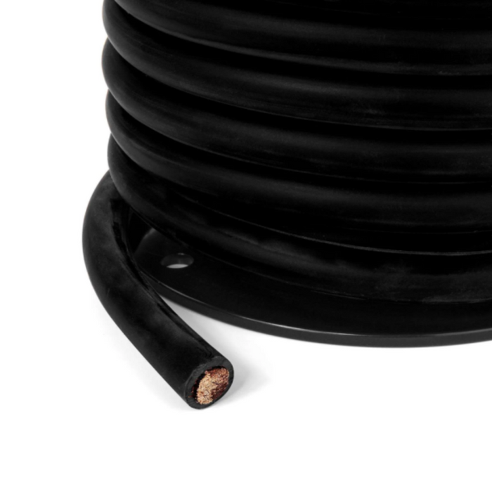 Spartan Power 4/0 AWG Black Pure Copper Bulk Welding Inverter Battery Cable