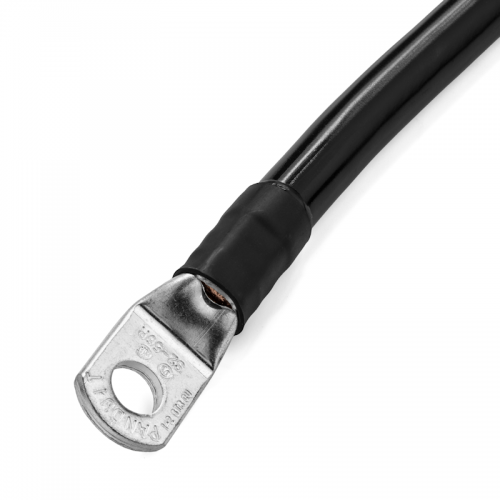 Spartan Power 4 AWG Black Pure Copper Terminated Inverter Battery Cable