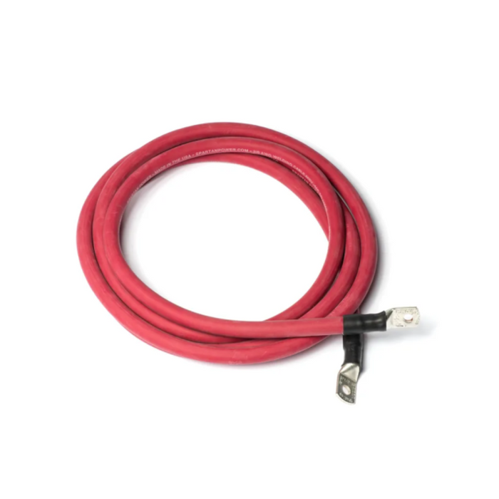 Spartan Power 4/0 AWG Red And Black Pure Copper Terminated Welding Inverter Battery Cables