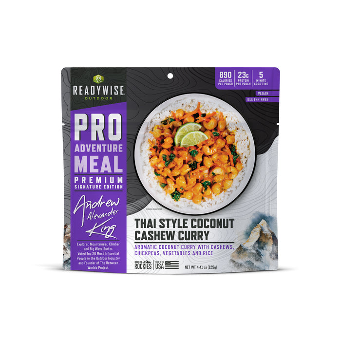 ReadyWise 6-Pack Pro Adventure Meal Thai Coconut Cashew Curry