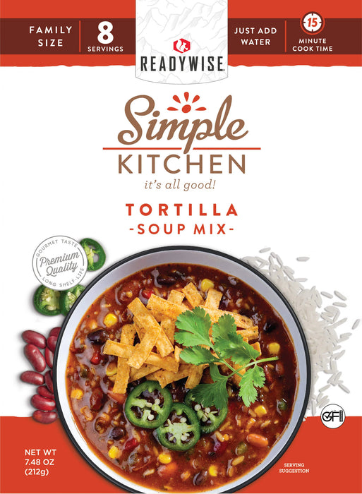 ReadyWise 6-Pack Simple Kitchen 8 Serving Tortilla Soup Mix