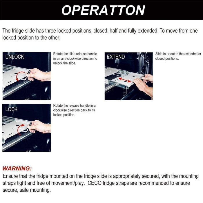 ICECO APL55/VL60PRO Slide Mount