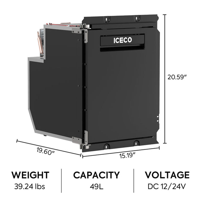 ICECO ICR49 49L Truck Fridge 12V Car Fridge DC Power