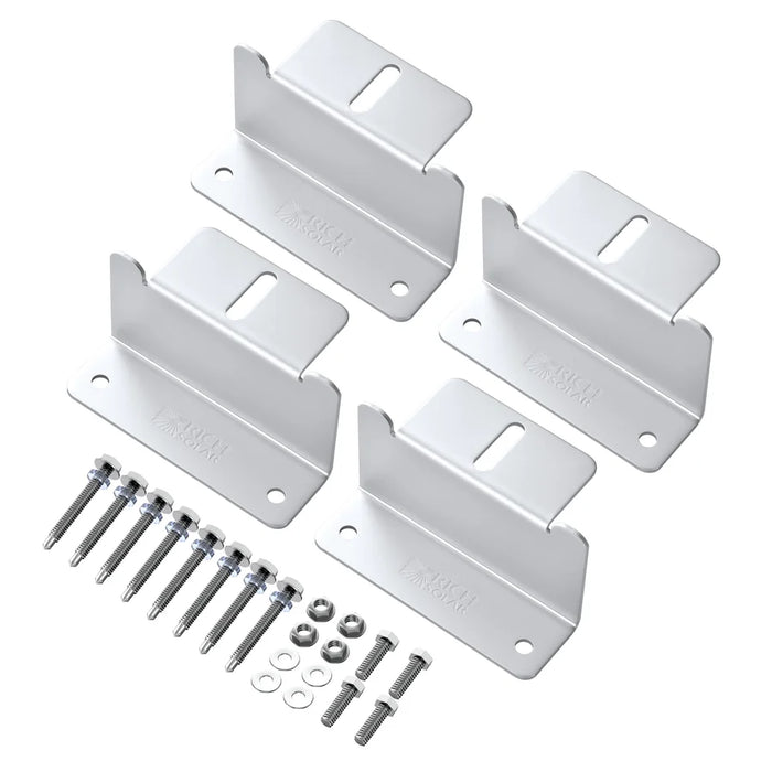 Rich Solar Mounting Hardware Z Brackets With Screws