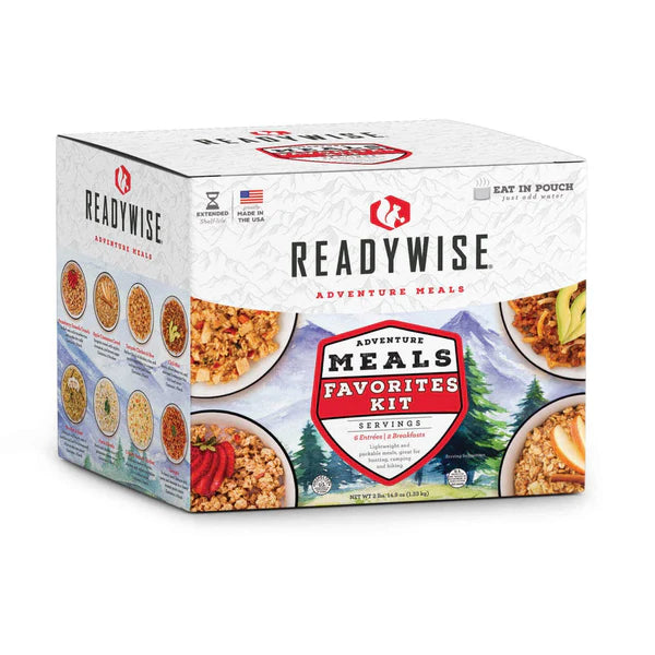 ReadyWise 9-Pack Adventure Meals Favorites Kit