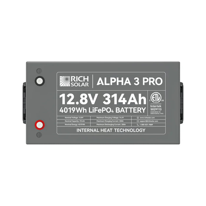 Rich Solar Alpha 3 12V 300Ah Lithium Iron Phosphate Battery - Off Grid Stores