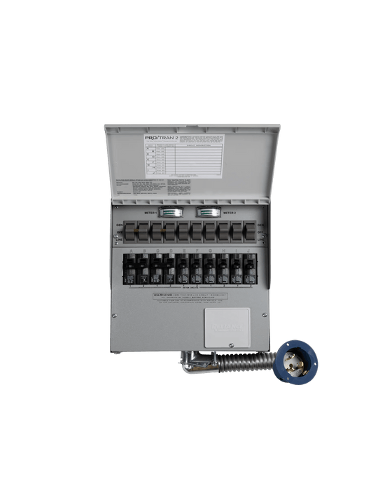 Anker 10 - Circuit Manual Transfer Switch (120V/240V, 30 Amp, 10 - Circuit Transfer Switch + Cable, For F3800 Plus & 2 × F3000) - Off Grid Stores