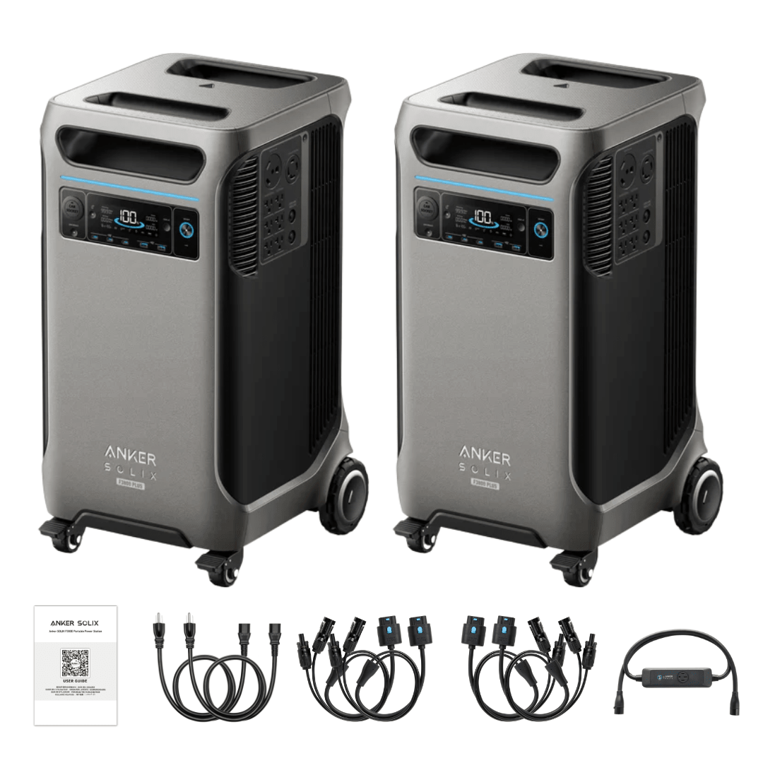 Anker SOLIX 2 x F3800 Plus Portable Power Station + Double Power