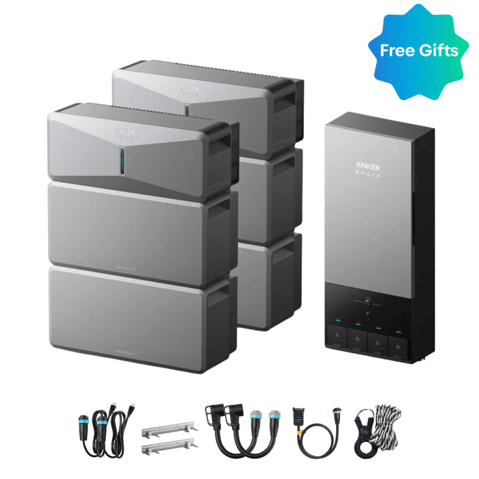 Anker SOLIX E10 Automatic Backup Kits | 6 kWh - 24 kWh LiFePO4 Battery | 10 - 30 kW Turbo Output | Smart Grid & Storm - Guard - Off Grid Stores