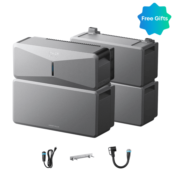 Anker SOLIX E10 Whole Home Backup System | 6 kWh - 30 kWh LiFePO4 Battery | 10 - 30 kW Turbo Output | Smart Grid & Storm - Guard - Off Grid Stores