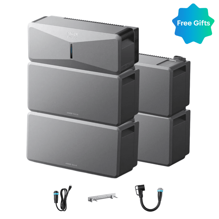 Anker SOLIX E10 Whole Home Backup System | 6 kWh - 30 kWh LiFePO4 Battery | 10 - 30 kW Turbo Output | Smart Grid & Storm - Guard - Off Grid Stores