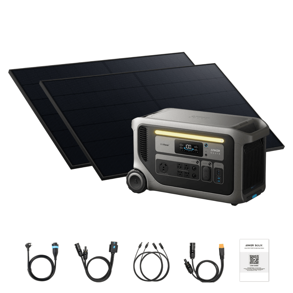 Anker SOLIX F3000 Solar Generator + 2 x 440W Rigid Solar Panel