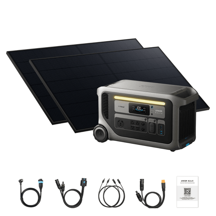 Anker SOLIX F3000 Solar Generator + 2 x 440W Rigid Solar Panel - Off Grid Stores