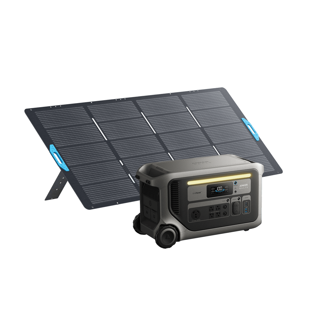 Anker SOLIX F3000 Solar Generator + 400W Portable Solar Panel Kits